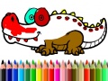 Juego De Vuelta a la Escuela: Colorear el Aligator en línea