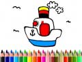 Juego De vuelta a la escuela: Colorear barco en línea