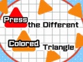 Juego Presiona el triángulo de diferente color en línea