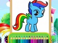 Juego Pony Maravilloso para Colorear en línea