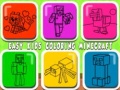 Juego Coloring fácil para niños Minecraft en línea