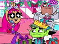 Juego Teen Titans: Estrellas de Navidad en línea