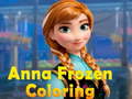 Juego Coloración de Anna Congelada en línea