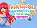 Juego Fashionista: Vestido de Fantasía Acuarela en línea