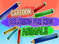 Juego Libro de colorear de dibujos animados para niños animales en línea