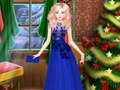 Juego Elsa Frozen: Vestir para Navidad en línea