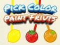 Juego Elige color Pintar frutas en línea