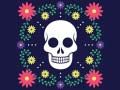 Juego Rompecabezas de Calavera Colorida en línea