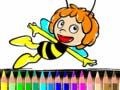 Juego De regreso a la escuela: Libro de colorear Maja la abeja en línea