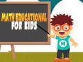 Juego Matemáticas educativas para niños en línea