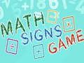 Juego Juego de Signos Matemáticos en línea