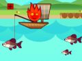Juego Chico Fuego y Chica Agua van a Pescar en línea Juego Chico Fuego y Chica Agua van a Pescar en línea