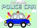 Juego Fácil de Pintar Coche Policía en línea
