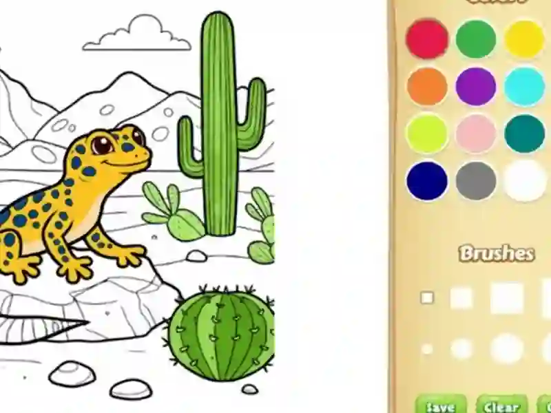 Juego Libro para colorear de animales del desierto para niños en línea