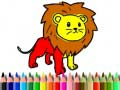 Juego De vuelta a la escuela: Libro para colorear leones en línea