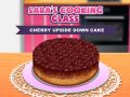 Juego Clase de cocina de Sara: Pastel invertido de cereza en línea