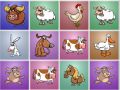 Juego Rompecabezas de coincidencias de animales de granja en línea