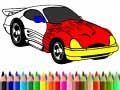 Juego Regreso a la escuela: Colorea coches musculosos en línea