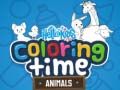 Juego ¡Hola niños! Momento de colorear animales en línea