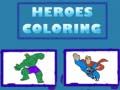 Juego Colorear Héroes en línea