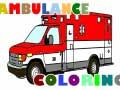 Juego Páginas para colorear camiones de ambulancia en línea