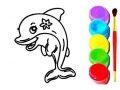 Juego Libro para Colorear Delfines en línea