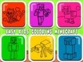 Juego Coloring fácil para niños Minecraft en línea