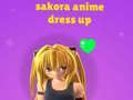 Juego Sakora: Vestir Anime en línea