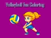 Juego Coloración de diversión de voleibol en línea