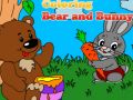 Juego Coloreando Oso y Conejo en línea