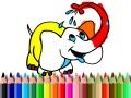 Juego De vuelta a la escuela: Coloreando elefantes en línea