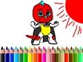 Juego Regreso a Clases: Coloreando al Niño de la Máscara en línea