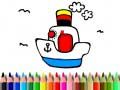 Juego De vuelta a la escuela: Colorear barco en línea