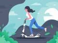 Juego Puzzle de paseos en patinete eléctrico en línea