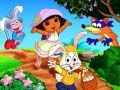 Juego Dora Feliz Pascua. Encuentra las diferencias en línea