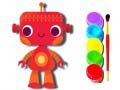 Juego De vuelta a la escuela: Libro para colorear robots en línea
