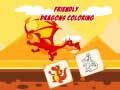 Juego Coloración de Dragones Amistosos en línea