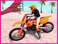 Juego Acrobacias en moto-cross en la playa en línea