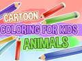 Juego Colorear Cartoon para Niños Animales en línea