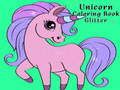 Juego Libro para Colorear Unicornio Brillantina en línea