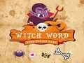 Juego Juego de Puzzles de Palabras de Bruja para Halloween en línea