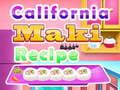 Juego Receta de Maki California en línea
