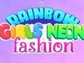 Juego Moda Neón de Chicas Arcoíris en línea