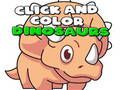 Juego Haz clic y colorea dinosaurios en línea