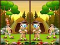 Juego Encuentra 5 diferencias Camping en línea