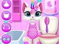 Juego Cuidado Diario del Gatito Unicornio en línea