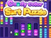 Juego Rompecabezas de clasificación de caramelos de colores en línea