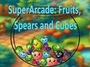 Juego SuperArcade: Frutas, Lanzas y Cubos en línea