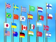 Juego Mermelada de rompecabezas de bandera: recolectar banderas en línea