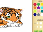 Juego Libro para colorear del tigre del bebé en línea